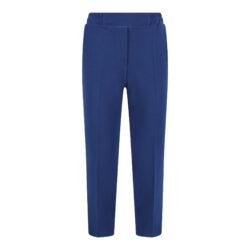Broek met elastische band | indigo