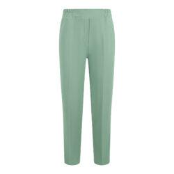 Broek met elastische band | vert d'eau