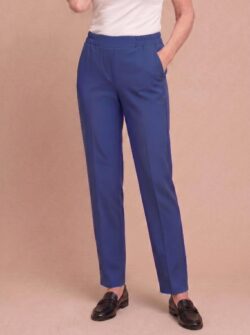 Broek met elastische band - Indigo