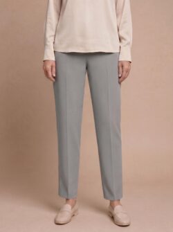 Broek met elastische band - Antraciet