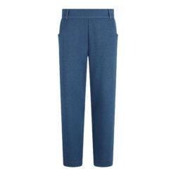 Broek jeans look met elastische band | midden jeans