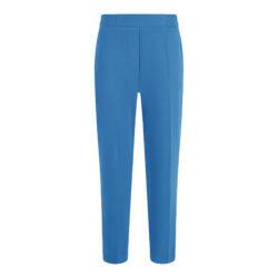 Broek gabardine met elastische band | indigo