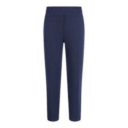 Broek gabardine met elastische band | marine