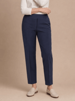 Broek met elastische band - Marine