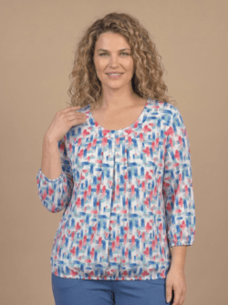 T shirt met 3/4 mouw