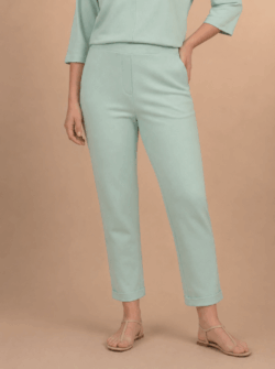 Broek Modal Met Omslag - Munt Groen