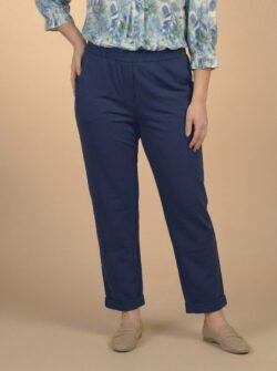 Broek Met Omslag Royaal Blauw