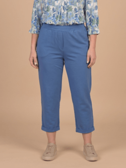 Broek Modal Met Omslag Indigo