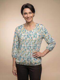 T Shirt met elastiek onderaan