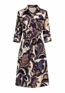 Robe à manches 3/4 - Aubergine